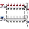VEVOR Collettore di Riscaldamento Radiante a 6 Rami, Collettore per Tubi PEX da 12,7 mm in Acciaio Inossidabile PEX, con Adattatori da 12,7 mm, per Pavimento Radiante Idronico, Kit Collettore PEX