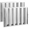 VEVOR Filtro per Cappa Commerciale, 622L x 493A x 45P mm, Filtro Deflettore per Cappa da Cucina in Acciaio Inox per Cappe di Scarico da Cucina con Classificazione Antigrasso, 5 Scanalature, 2 Pezzi