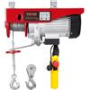 VEVOR Paranco Elettrico Doppio Cavo Carico max. 400 kg, Telecomando a Filo 4,2 m, Altezza di Sollevamento Cavo Singolo 12 m, Paranco Arresto di Emergenza, Sollevatore per Garage, Magazzino, Fabbrica