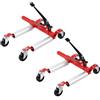 VEVOR Carrello per Ruote, Capacità di 680,38 kg Sollevatore per Cric per Auto con Ruote Girevoli a 360° Cric a Cricchetto per Posizionamento di Veicoli Pesanti, per Riparazione Auto，Spostamento, Set 2
