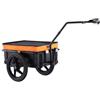 VEVOR Rimorchio per Bici, Capacità di Carico 40 kg, Carrello per Bici Carichi Pesanti, Stoccaggio Compatto Pieghevole con Attacco Comune, Copertura Impermeabile, Adatto a Ruote da Bici 640 - 711 mm