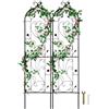 VEVOR Traliccio da Giardino Rampicanti per Piante Fiori in Metallo Antiruggine, Supporto per Traliccio per Rose Rampicanti Esterno, Traliccio Decorativo per Clematide Alta Cortili 38 x 152 cm 2 Pezzi