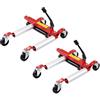 VEVOR Carrello per Ruote, Capacità 680,38 kg Sollevatore per Cric per Auto con Ruote Girevoli 360° Cric Idraulico per Posizionamento di Veicoli Pesanti, per Riparazione di Veicoli e Traslochi, Set 2