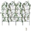 VEVOR Traliccio da Giardino Rampicanti per Piante Fiori in Metallo Antiruggine, Supporto per Traliccio per Rose Rampicanti Esterno, Traliccio Decorativo per Clematide Alta Cortili 51 x 180 cm 4 Pezzi