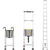 VEVOR Scala Telescopica, Scala Estensibile Leggera in Alluminio 5036 mm, Scala Pieghevole con Retrazione Multi-pulsante, Capacità 190 kg con Piedini Antiscivolo, Scale Compatte per Camper Soffitta