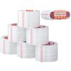 VEVOR Nastro da Imballaggio Trasparente, Anima 76,2 mm 6 Rotoli, 76,2 mm x 65 Iarde, Nastro da Imballaggio Spesso 0,068 mm Nastro da Imballaggio Resistente per Traslochi, Stoccaggio e Imballaggio