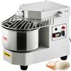 VEVOR Robot da cucina impastatrice, Impastatrice in acciaio inox 8L ca., Potenza nominale 550 W, Velocità 159 giri/min, Vasca in acciaio inox, Impastatrice timer per panifici, ristoranti, pizzerie