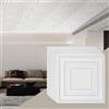 VEVOR Pannelli per Controsoffitto 605 x 605 mm Pannello per Soffitto, Confezione 12, Facile Installazione/Taglio, Pannelli per Soffitto in Plastica Adesivi, Decorazione di Casa, Motivo a Penna Bianca