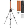 VEVOR Treppiede per Livella Laser, Attacco Filettato Regolabile Altezza 104-340 cm con Bolla di Livello Supporto Robusto, Asta Estensibile, Treppiede Alluminio Leggero Scanner Laser, Capacità 4,54 kg