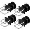 VEVOR Kit per Cancello Scorrevole, Kit Ferramenta per Cancello Scorrevole con Scanalatura 4 Ruota a Forma di H per Cancelli Scorrevoli a Sbalzo Porta Scorrevole, Kit Rulli per Cancello Scorrevole