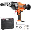 VEVOR Trapano a Carotaggio Diamantato Portatile, con Diametro di Perforazione 20 a 160 mm Macchina Carotatrice per Calcestruzzo Robusto 2000 W con Custodia per Trasporto, per Perforare Calcestruzzo