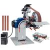 VEVOR Lucidatrice a Nastro a Velocità Variabile 1828 x 50 mm con VFD, Levigatrice per Lucidatura 1500 W con 3 Stampi Smerigliatura e 3 Nastri Abrasivi per Lavorazione Metalli, Produzione Coltelli