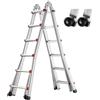 VEVOR Scala Telescopica con Telaio ad A 6230 mm Scala Estensibile Compatta in Alluminio, Scala Pieghevole Portatile Multifunzione per Camper, Scala Telescopica per Compiti, Capacità di Carico 149,7 kg