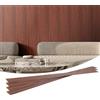 VEVOR Pannelli Acustici a Doghe in Legno, 8 Pezzi Pannelli Parete in Legno WPC con Accento per Pareti, Pannelli da Parete in Finto per Decorazioni e Ridurre Rumore, 2450 x 166 x 9 mm, Noce Nera