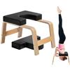 VEVOR Panca per Verticale Yoga Capacità di 136 kg Sedia da Yoga per Inversione per Palestra di Famiglia, Struttura in Legno, Cuscinetto in PU, per Allenamento di Forza Equilibrio, Allevia Fatica, Nero