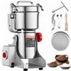 VEVOR 750g Mulino Elettrico per Cereali, Macina Spezie Commerciale Alta Velocità 2000 W, Macchina Polverizzazione in Acciaio Inox, per Cereali Secchi, Spezie, Caffè, Mais, Pepe, Tipo Oscillante