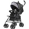 VEVOR Passeggino Leggero, 1170 x 340 x 240 mm Passeggino per Bambini a Ombrello, Schienale Reclinabile Multiposizione, Telaio in Acciaio al Carbonio, Ampio Cestino Portaoggetti, Grigio Chiaro/Nero