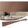 VEVOR Pannelli Acustici a Doghe in Legno, 8 Pezzi Pannelli Parete in Legno WPC con Accento per Pareti, Pannelli da Parete in Finto per Decorazioni e Ridurre Rumore, 2450 x 166 x 9 mm, Rovere Grigio