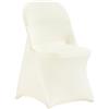 VEVOR Coprisedie Pieghevoli in Spandex Elasticizzato, Coprisedie Universali, Fodere Protettive Lavabili Rimovibili, per Matrimoni, Vacanze, Banchetti, Feste, Feste, Sala da Pranzo (50 Pezzi Bianco Avo
