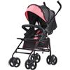 VEVOR Passeggino Leggero 1170 x 340 x 240 mm Passeggino per Bambini Nero/Rosa
