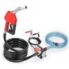 VEVOR Pompa di Trasferimento Carburante, 12 V CC 8 GPM 1/5 HP, Pompa Elettrica Portatile con Ugello Carburante, Spegnimento Automatico, Tubo Flessibile Lungo per Benzina, Diesel, Miscele di Metanolo
