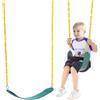 VEVOR Sedile Altalena 2 Pezzi, Catene Lunghezza 168cm Rivestite Moschettoni, Supporta Altalene 136 kg, Sostituzione per Altalena da Esterno, Accessori Altalena per Bambini, Esterno Interno, Verde