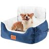 VEVOR Seggiolino Auto per Cani di Piccola Taglia Carico max. 9 kg Blu Grigio