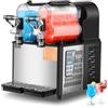 VEVOR Macchina per Bevande Ghiacciate Commerciale, Macchina per Bevande Fredde Doppio Serbatoio 3L x 2, Macchina per Frullati Smoothie in Acciaio Inox, Macchina per Bevande Fredde Bar Ristorante