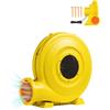 VEVOR Ventilatore Gonfiabile, 750 / 950 W, Ventilatore Commerciale 0,745 / 0,969 kW, 3300 Giri/min, Ventilatore Elettrico per Castello Gonfiabile, Casa Divano Gonfiabile, Scivoli d'Acqua, Giallo
