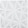 VEVOR Pannelli da Parete 3D, 33 Pezzi 300 x 300 x 25,1 mm 2,97 m², Piastrelle Artistiche da Parete Diamante Stile Moderne, Pannello per Soffitto Sala, Decorazione Interni, Bianco Opaco