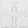 VEVOR Pannelli da Parete 3D, 33 Pezzi 300 x 300 x 25,1 mm 2,97 m², Piastrelle Artistiche da Parete Floreali Minimaliste Moderne, Pannello da Parete, Decorazione Interni, Bianco Opaco