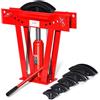 VEVOR Piegatubi Idraulico Piegatubi per Tubi Scarico in Rame 12 Tonnellate 6 Matrici (1/2'', 3/4'', 1'', 1-1/4'', 1-1/2'', 2''), Rulli Regolabili da 90° a 180° per Tubi in Metallo, Piegatubi Manuale