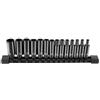 VEVOR Set di Bussole a Percussione 6,35 mm, Set di Bussole Metriche 14 Pezzi 4-15 mm, Acciaio Legato al Cr-Mo per Riparazione Auto, Marcature delle Dimensioni Facili da Leggere Costruzione Resistente