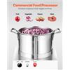 VEVOR Robot da Cucina Tritatutto per Verdure, Robot da Cucina in Acciaio Inox per Uso Alimentare da 6 Litri con 2 Lame Extra Curve a S, Multifunzionale per Tritare Verdure, Frutta, Cereali, Noci