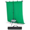 VEVOR Supporto per Fondale Fotografico Regolabile, Tessuto per Fondale 154 x 198 cm Supporto per Fondale Portatile con 1 Treppiede, Supporto per Schermo per Fotografia di Prodotto Fotografia in Studio