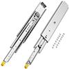 VEVOR 1 Paio di Guide per Cassetti a Estensione Completa, Capacità di Carico 226,8 kg, Guide per Cassetti con Bloccaggio, Cuscinetti a Sfera con Guida Scorrevole 490 x 76 x 19,5 mm