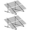 VEVOR Staffe di Montaggio per Pannelli Solari 1140 mm Staffe di Montaggio con Inclinazione Regolabile 0 a 90° Supportano Pannelli Solari da 100-400 W con Gambe Inclinabili Pieghevoli per Barca, Tetto
