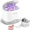 VEVOR Pulitore ad Ultrasuoni 30W, Macchina per Pulizia Capienza 0,18L con Luce UV, Pulitore ad Ultrasuoni Sterilizzazione UV per Protesi Dentali, Apparecchi Ortodontici, Testine per Rasoio, Gioielli