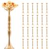 VEVOR Vaso per Fiori da Matrimonio, Alto 50 cm Centrotavola in Metallo per Matrimonio 24 Pezzi, Supporto per Composizioni Floreali Dorate per Tavoli per Cene di Nozze, Cerimonia, Compleanno, Evento