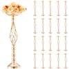 VEVOR Vaso per Fiori da Matrimonio, Alto 58 cm Centrotavola in Metallo per Matrimonio 20 Pezzi, Supporto per Composizioni Floreali Dorate per Tavoli per Cene di Nozze, Cerimonia, Compleanno, Evento