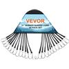 VEVOR Corda Elastica Piatta, Cinghie Elastiche Resistenti con Ganci a S in Acciaio, Corda Elastica da 0,81 m per Carichi, Teloni, Camion e Tende, Corda Elastica Piatta con Gancio Nero 50 Pezzi