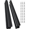 VEVOR Guide per Cassetti Sottotop, Guide per Mobili Sottoscala con Cuscinetti a Sfera a Estensione Completa, Capacità 117 kg, Guide Resistenti, per Sostituzione, Nero 1000 mm, 1 Paio