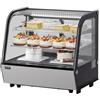 VEVOR Vetrina Refrigerata da 115 L Vetrina Espositiva per Pasticceria da Banco a 2 Livelli, Frigorifero Commerciale con Illuminazione a LED, Raffreddamento TURBO, Raffreddamento ad Aria Senza Brina