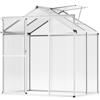 VEVOR Serra in Policarbonato 184x126x193 cm Serra da Esterno per Giardino