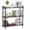 VEVOR Libreria in Metallo, Libreria Industriale a 3 Ripiani, Libreria Rustica Vintage con Ripiani Aperti, Scaffale Espositivo Indipendente, per Soggiorno, Camera da Letto Ufficio, 900 x 300 x 910 mm