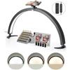 VEVOR Lampada da Tavolo per Unghie a Forma di Mezzaluna da 40 W con Supporto per Telefonino Luminosità Temperatura del Colore Regolabile, Lampada da Tavolo a LED ad Arco per Trucco Salone Bellezza