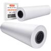 VEVOR Carta per Plotter di Grande Formato, 609,6 mm x 152,4 m, 2 Rotoli CAD Bond Rolls con Anima 76,2 mm, Rotoli di Carta per Plotter 16 kg, per Disegni CAD, Progetti di Ingegneria, Mappe GIS