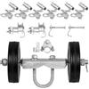 VEVOR Kit Cancello Scorrevole, Kit Ferramenta per Cancello Scorrevole 6 Pollici, Kit Supporto Ruota per Cancello Scorrevole per Telai di Porte Binario Rullo Guida per Cancello Scorrevole, 600 Libbre