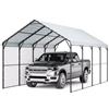VEVOR Carport in Metallo per Impieghi Gravosi 3,6x6x3,15 m con Struttura e Tetto in Acciaio Zincato, Tenda da Garage Pareti Laterali Rimovibili, Ricovero per Auto Multiuso per Pick-up, Barca,Trattori