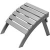 VEVOR Pouf Adirondack Pieghevole in Plastica HDPE, Pouf Adirondack Resistente alle Intemperie per Patio Poggiapiedi per Sedia Adirondack, Utilizzato per Esterni Portico Piscina Prato Cortile, Grigio